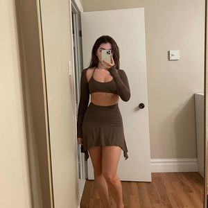 Oh Polly Brown Dress